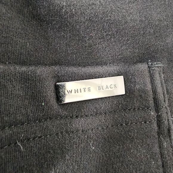 White House Black Market Womens Cargo Jogger Pant Black Small Zip Ankle Pockets - Picture 8 of 14